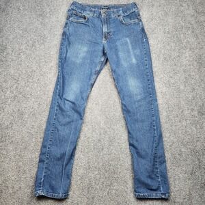 Origin Jeans Mens 32x32 Blue Med Wash Slim Tapered Denim Casual Pants